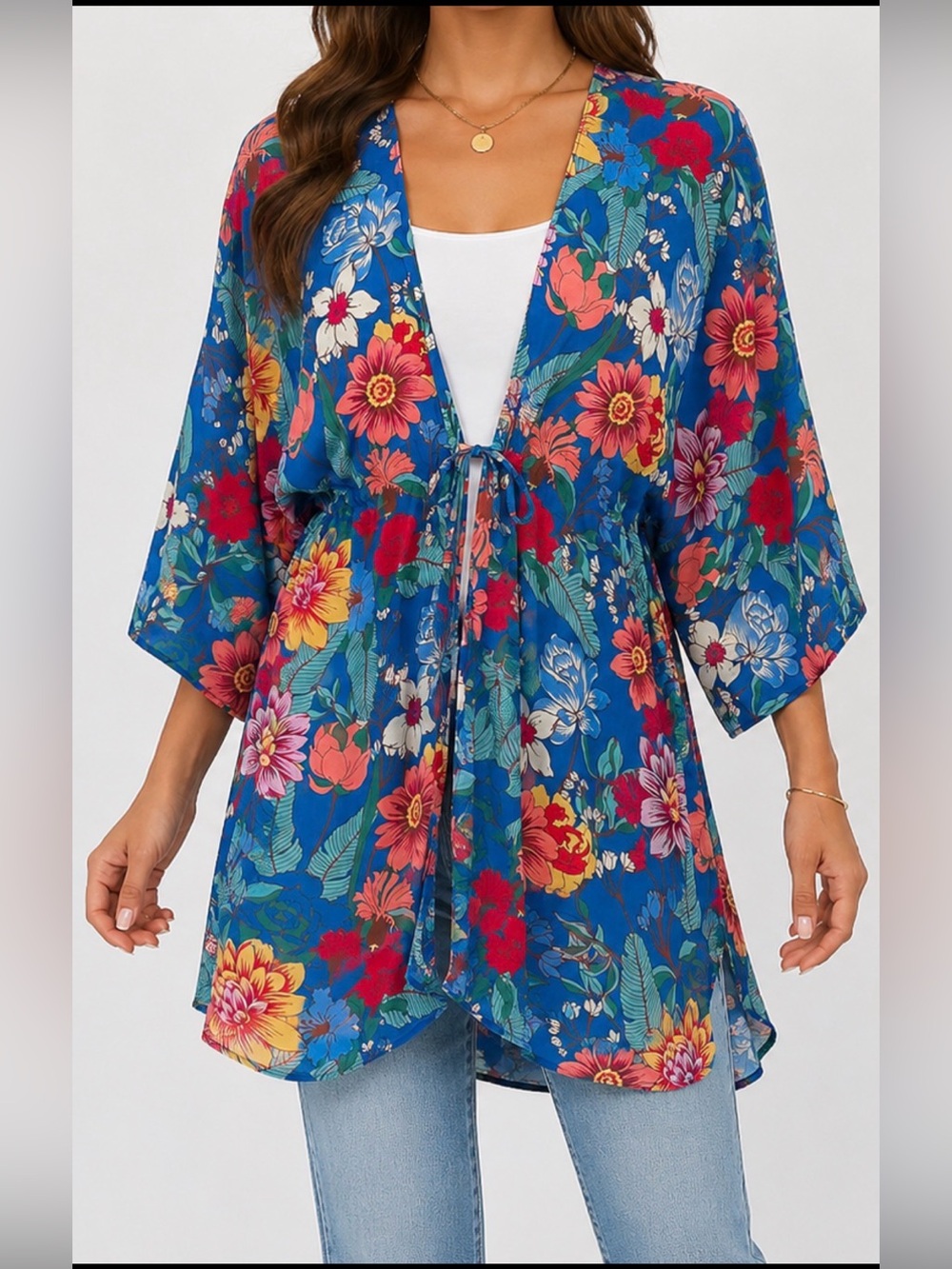 Umgee Women’s Floral Kimono Cardigan – Size M
